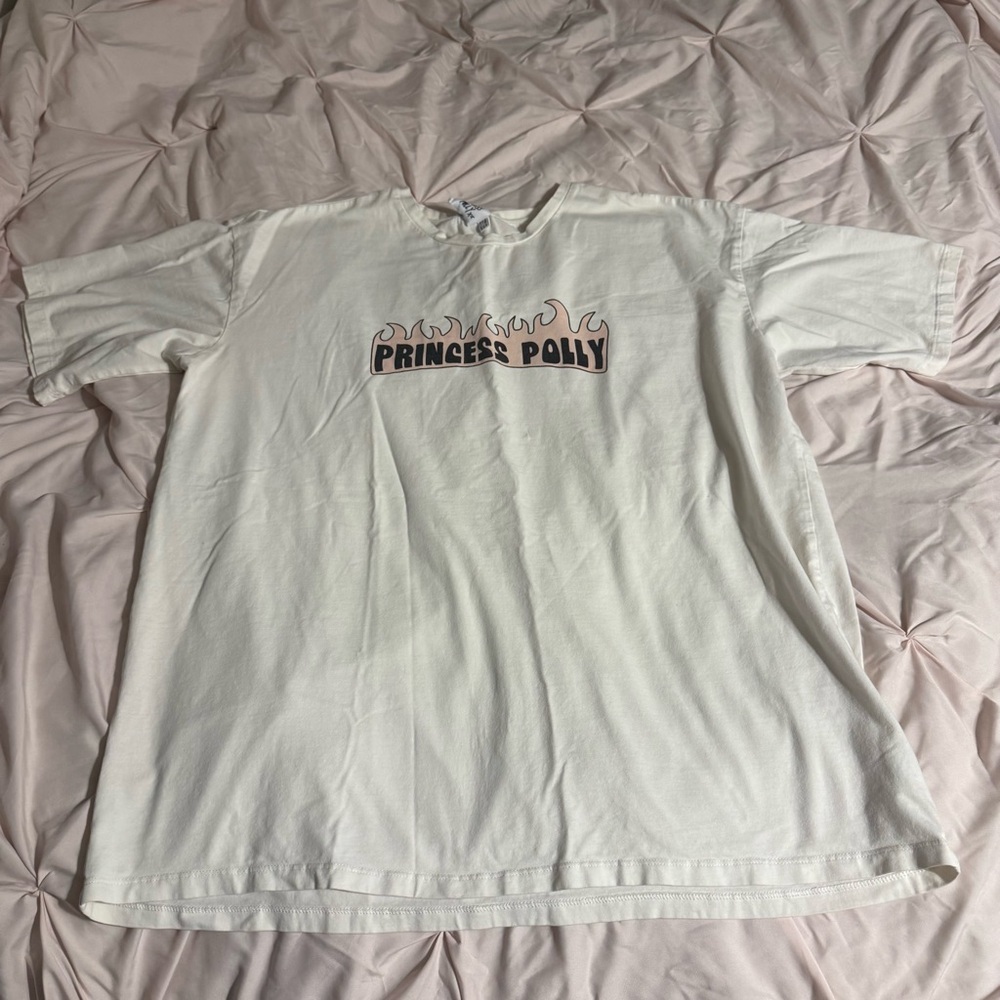 Princess Polly White Graphic Tee